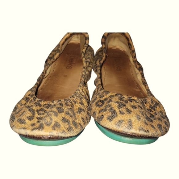 Tieks By Gavrieli Women's Leather Stylish Comfy Leopard  Slip On Ballet Flats 8 - Picture 9 of 12